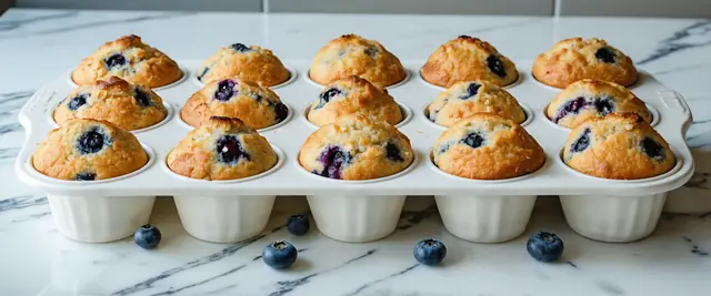 Blueberry Quinoa Muffins