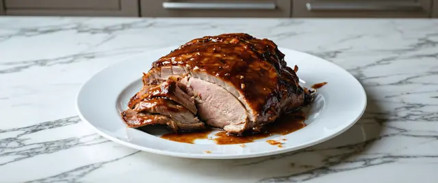 Bourbon Brown Sugar Glazed Pork Shoulder