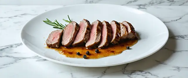 Bourbon Maple Glazed Grilled Duck