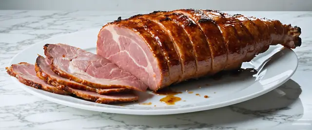 Bourbon Maple Glazed Ham