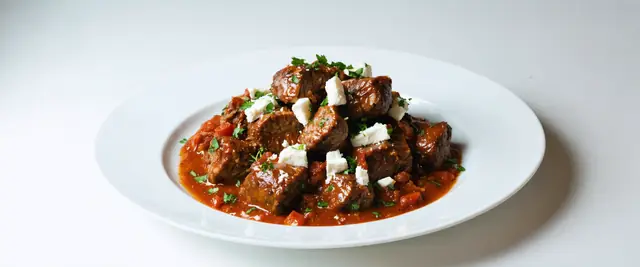 Braised Lamb (Arnaki Kokkinisto)