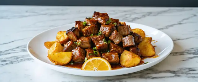 Braised Pork Minho Style (Rojões à Minhota)