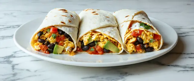 Breakfast Burritos with Tofu Scramble