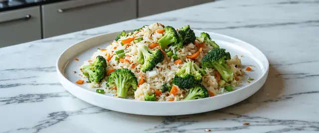Broccoli and Cauliflower Rice Stir-Fry