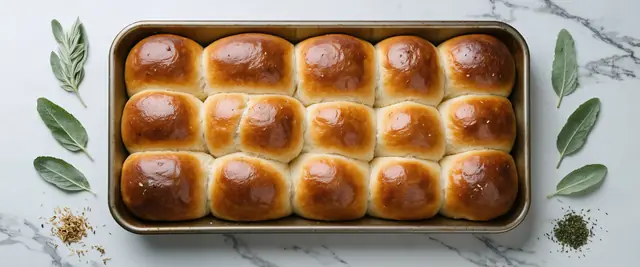 Brown Butter Sage Dinner Rolls