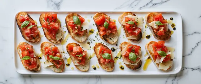 Bruschetta with Tomato and Basil