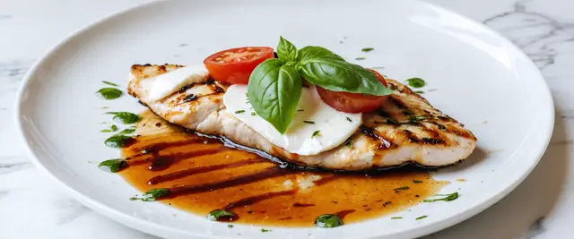 Caprese Chicken with Balsamic Reduction