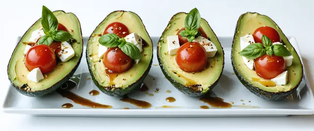 Caprese Stuffed Avocado