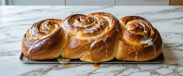Caramel Apple Cinnamon Roll Bread
