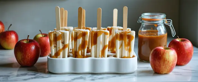 Caramel Apple Popsicles