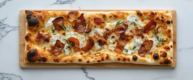 Caramelized Onion and Bacon Flatbread