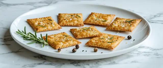 Caramelized Onion and Rosemary Crackers