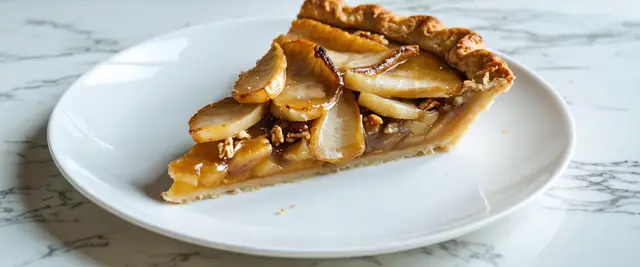 Caramelized Pear and Walnut Pie