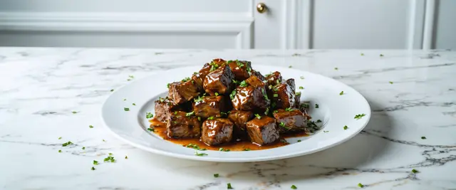 Caramelized Seared Beef Chunks