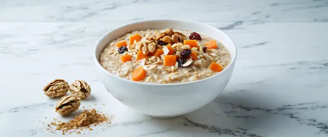Carrot Cake Overnight Oat Bowl