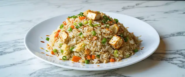 Cauliflower Fried Rice with Tofu and Ginger