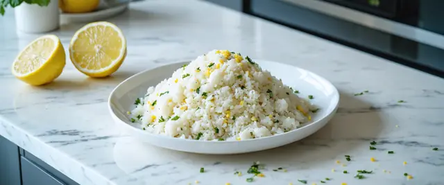 Cauliflower Rice Delight with Lemon Zest