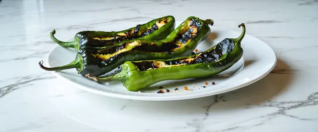 Charred Poblano Peppers