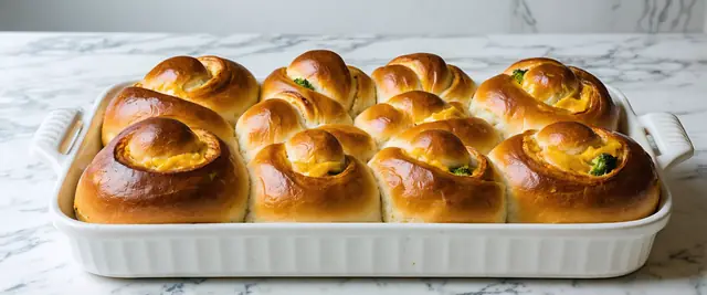 Cheddar Broccoli Spelt Rolls