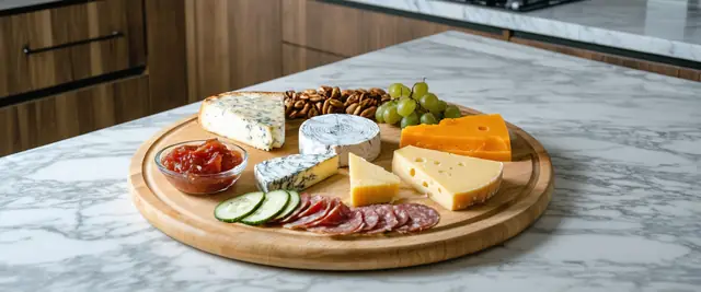 Cheese and Charcuterie Board with Fig Jam