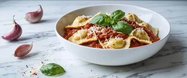 Cheese Ravioli with Marinara