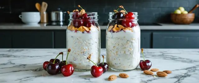 Cherry Almond Overnight Oats