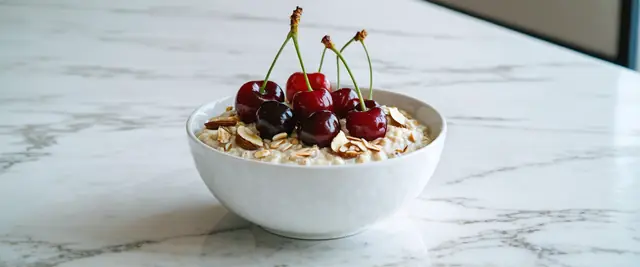 Cherry Vanilla Overnight Oat Bowl