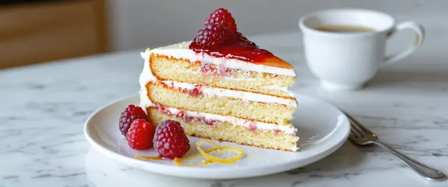 Chia Seed Lemon Cake with Raspberry Chia Jam Frosting
