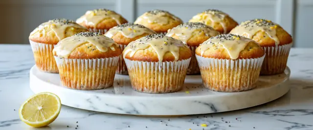 Chia Seed Lemon Poppyseed Muffins