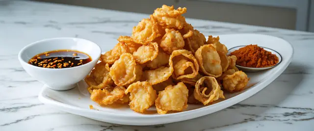 Chicharon Bulaklak (Fried Intestine)