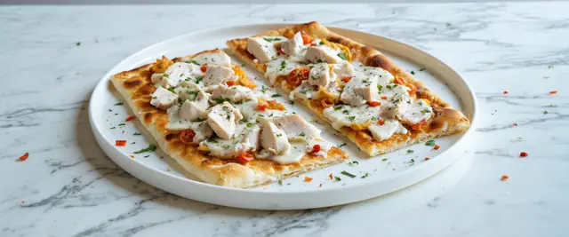 Chicken Alfredo Flatbread
