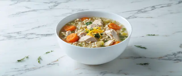 Chicken and Barley Bliss with Lemon and Dill