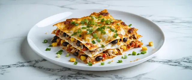 Chicken and Corn Tortilla Lasagna