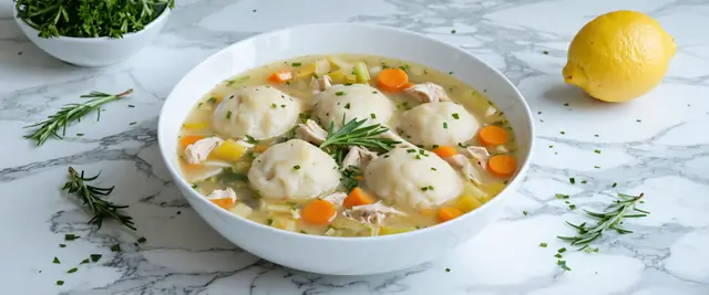 Chicken and Dumplings with Rosemary and Lemon