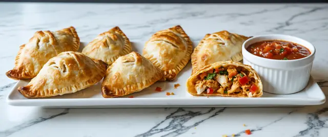 Chicken Empanadas with Salsa