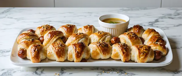 Chicken Sausage Pigs in A Blanket