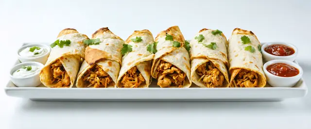 Chicken Taquitos with Salsa