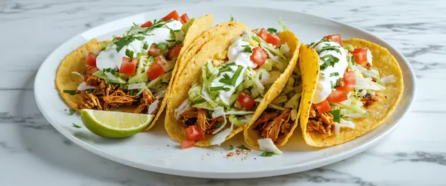 Chicken Tostadas with Cheese