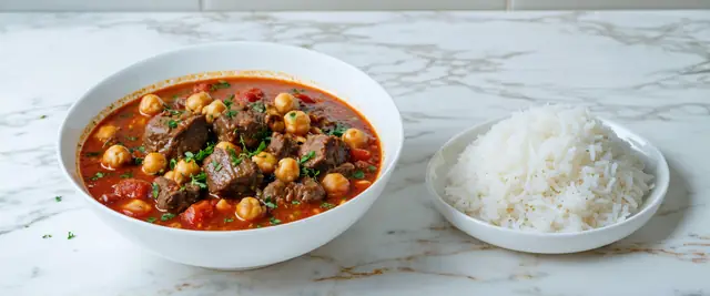Chickpea and Meat Stew (Lahme Bil Hummus)