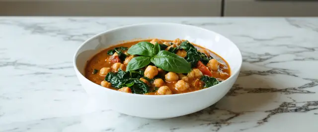 Chickpea and Spinach Curry