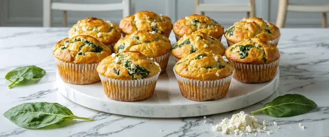 Chickpea Flour Spinach Muffins