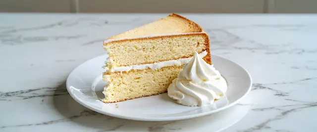 Chiffon Cake with Whipped Cream