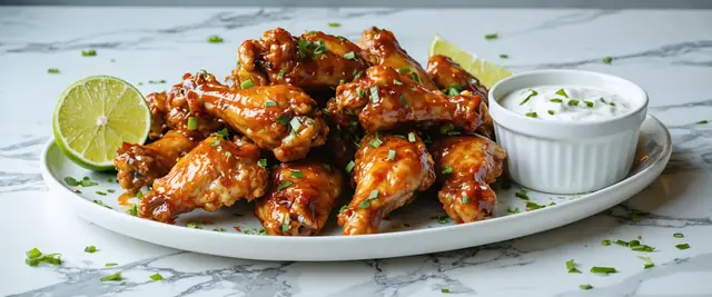 Chili Lime Chicken Wings with Ranch