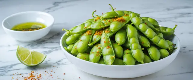 Chili Lime Edamame with Sea Salt