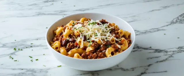 Chili Mac and Cheese with Mild Kidney Beans
