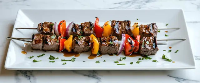 Chipotle Honey Glazed Beef Kebabs