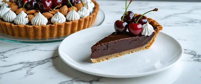 Chocolate Cherry Amaretto Tart