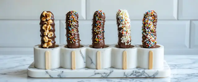Chocolate-Covered Frozen Bananas