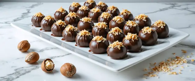 Chocolate Hazelnut Coconut Bites