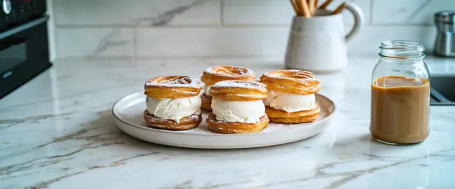 Churro Ice Cream Sandwiches (Mexican-inspired)